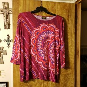 Bob Mackie womens blouse size xl